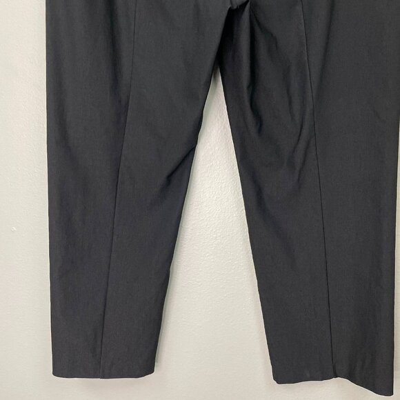 Joseph Ribkoff Pants Womens 12 Cropped Black High Rise Slit Hems Stretch - Picture 8 of 12